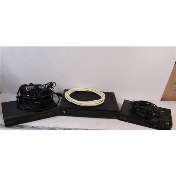 Motorola HD DVR & (2) Arris DVR w/Cables - as is