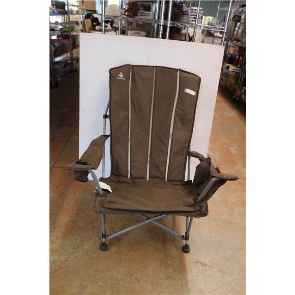 * Portable Woods "Big Man" Oversized Lawn Chair w/ Built in Cooler & Cupholder