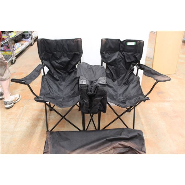 * Double Seat Camp Chair w/Carrying Case - Some Sun Wash