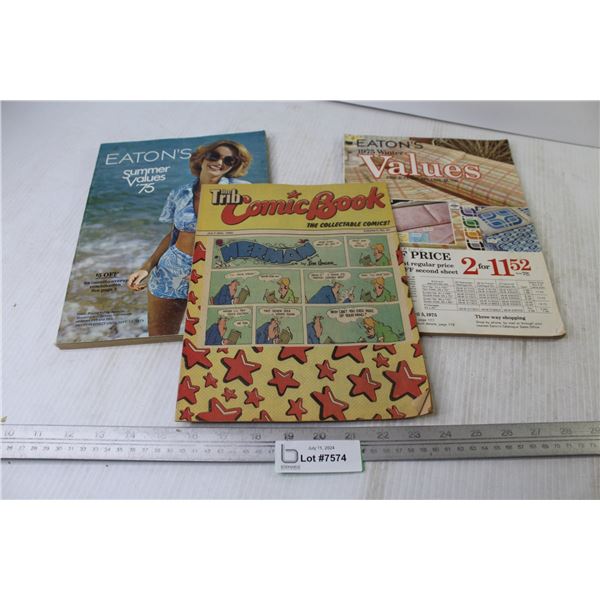 1975 Eaton's Summer Values Catalogue - 1975 Eaton's Winter Values Catalogue - 1980 The Tribe - Comic