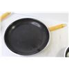 Image 3 : (3) Non Stick Frying Pans w/Wooden Handles (have scratches)