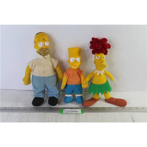 Bart & Homer Simpson - Side Show Bob Stuffed Toys