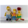 Image 1 : Bart & Homer Simpson - Side Show Bob Stuffed Toys