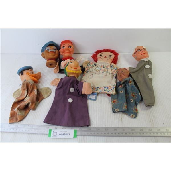 (8)Vintage Rubber Headed Puppets