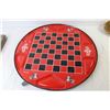 Image 5 : Home Made Carved Wooden Chess Set - Chinese Checkers & Checker Tin Game Board - Minnie Mouse 50 Anni