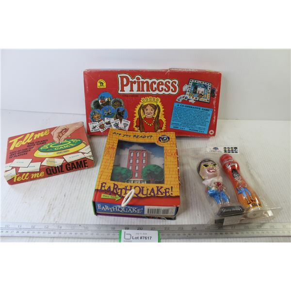 Discovery Earthquake (working) - Princess Game - Tell Me Quiz Game - Lucky Lolita Bobble Head w/Bing