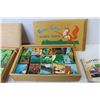 Image 2 : Vintage Wooden Picture Cubes - Wooden Puzzles in Box