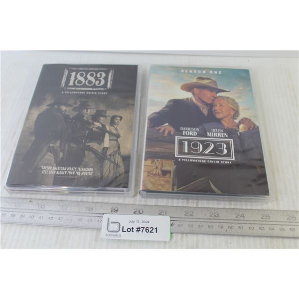 (2) DVD Sets - 1883 Yellowstone Original Story - 1923 Yellowstone Original Story