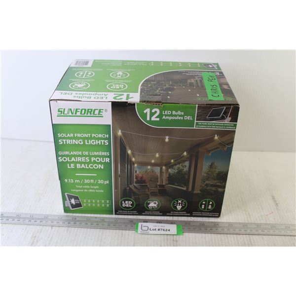 Sunforce LED Solar Front Porch String Lights (NIB)