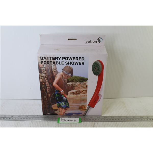 Battery Powered Portable Shower (box opened - looks unused)