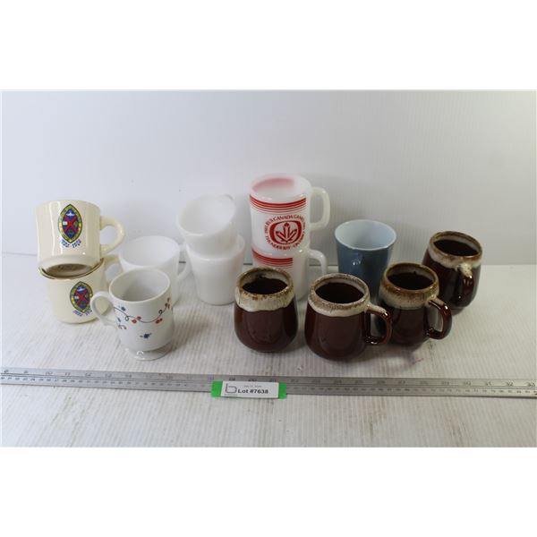 (13) Cups - Fire King - Glasbake - Pyrex