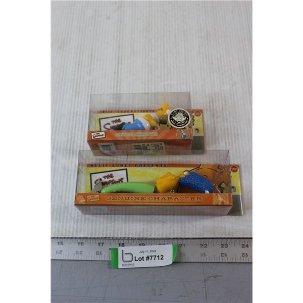 (2) The Simpsons Fishing Hooks