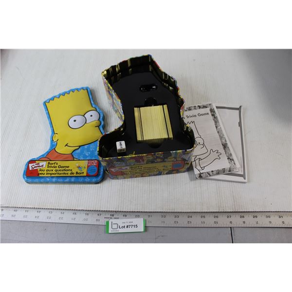 The Simpsons Bart's Trivia Game