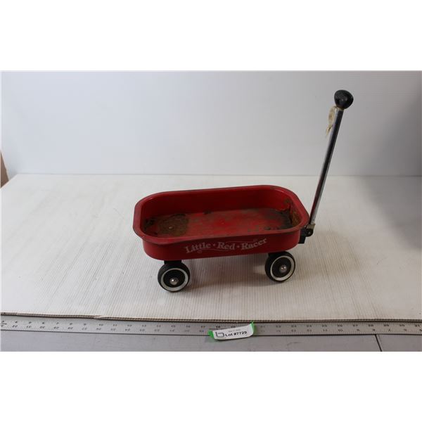Little Red Racer Toy Tin Wagon
