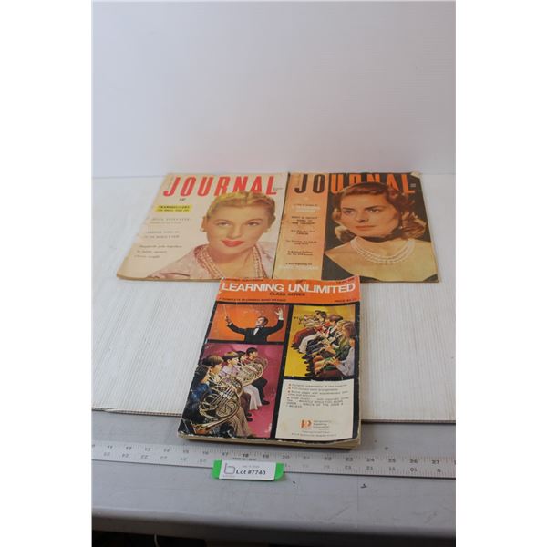 (2) 1957 Journal Magazines, Learning Unlimited Catalogue