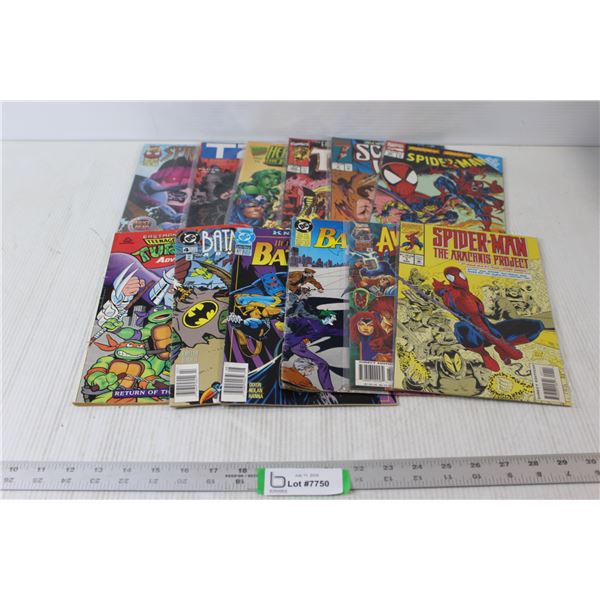 (12) Comin Books - Spider-Man, Batman