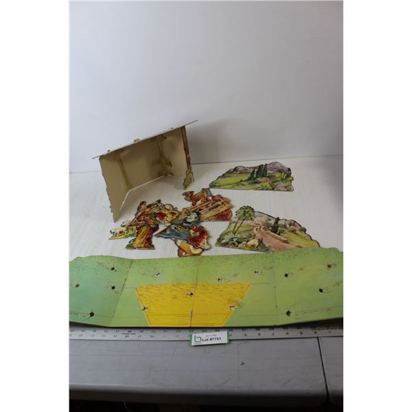 Nativity Scene Cardboard Set Up