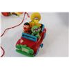 Image 4 : (3) Vintage Toys - Sesame Street, Pully Duck, Pully Humpty Dumpty