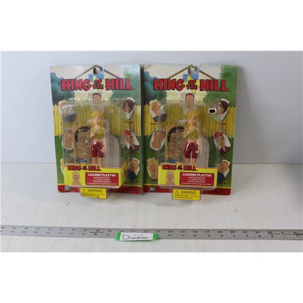 (2) King of the Hill Figurines - Luanne Platter