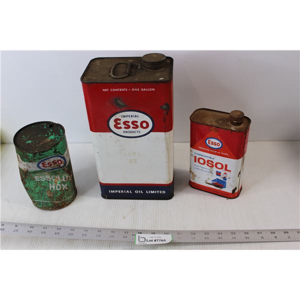 (3) Esso Tins