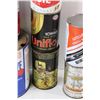 Image 4 : (7) Automotive Liquid Tins - 1 Filled