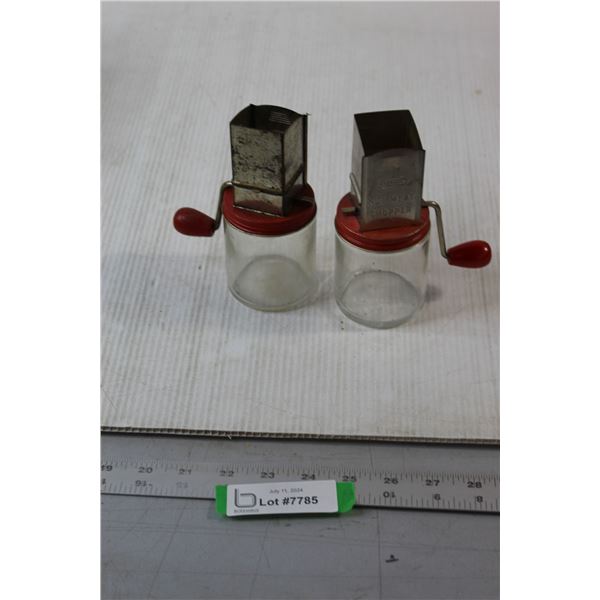 (2) Nut Meat Choppers