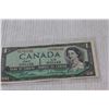 Image 2 : (2) 1954 Canadian $1.00 Bills