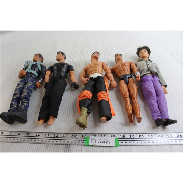 (5) Male Toy Dolls