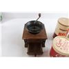 Image 4 : Assorted Vintage Product Containers, Coffee Grinder