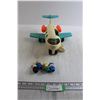 Image 1 : Fisher-Price Airplane Toy - Characters are Sticky