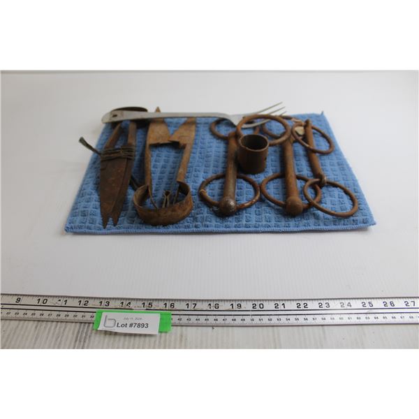 (2) Pairs Cutters, (3) Horse Bits, Misc.