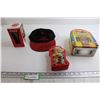Image 1 : Coca-Cola Glass, Hat, and (2) Tins