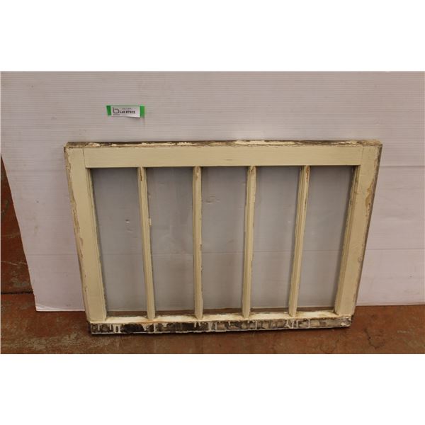 *Older 21" x 30" Storm Window - Consignor Says All Glass is Good