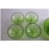 Image 2 : (4) Green Glasses and Pitcher