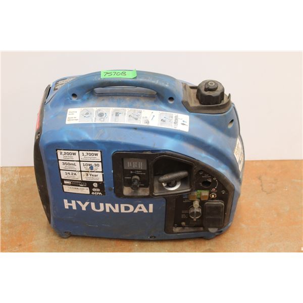*Hyundai Power Inverter Generator - Untested, As Is