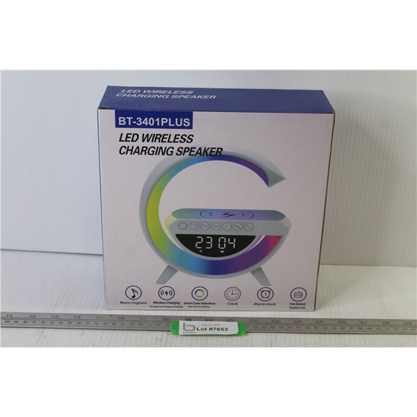 LED Wireless Charging Speaker (NIB)