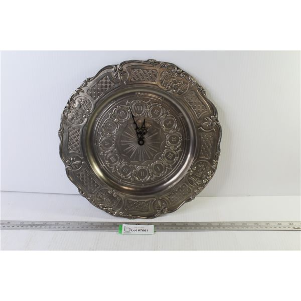 Clock Plate 13 1/2" (NIB) (untested - no battery)