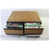 Image 1 : 2 Drawer Tape Case w/11 VHS Tapes