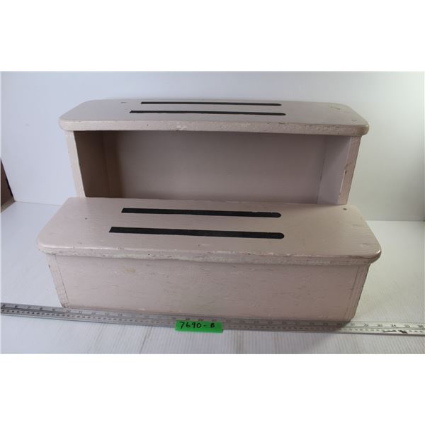 *Wooden Step Stool (23 1/2"w x 13"h x 13"d)