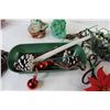 Image 4 : Christmas Tree Topper - Tinsel - (2) Extension Cords - Christmas Decor Items