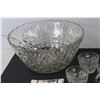 Image 2 : Punch Bowl, Spoon & (8) Cups