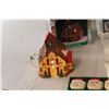 Image 2 : Assorted Christmas Decorations, Porcelain Light Up House - Works
