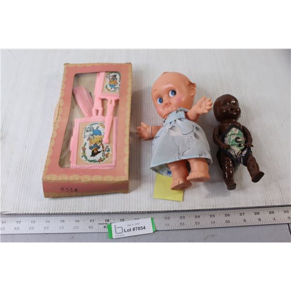 (2) Dolls & Vintage Doll Hair Styling Brushes & Combs