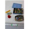 Image 1 : Assorted Marbles & Pom Pom
