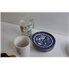 Image 5 : Blue Mountain Pottery Cream & Sugar, (5) Souvenir Spoons, Assorted Dishware