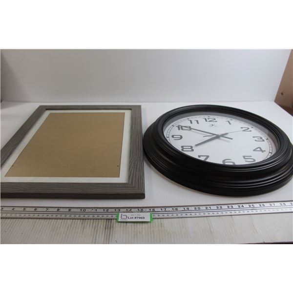 Clock - Untested, Picture Frame - 16 1/2" x 21"