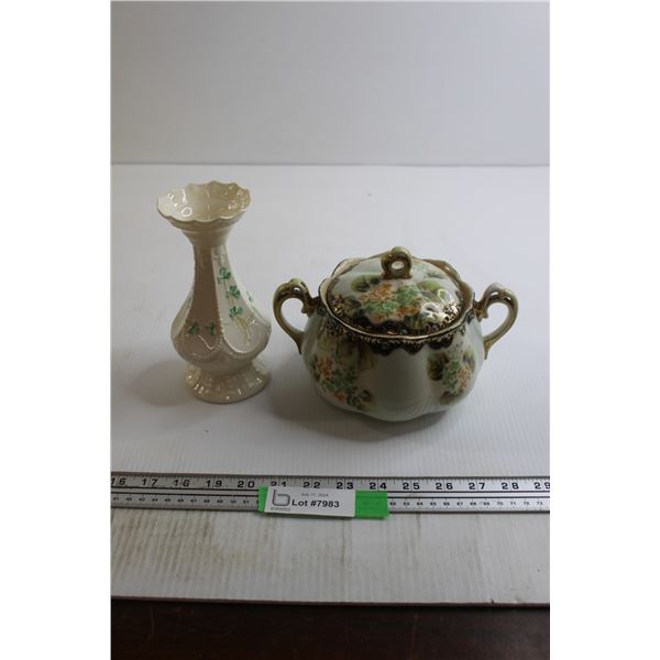 Vase and Lidded Bowl
