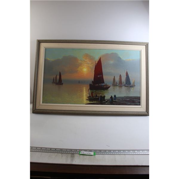 *Acrylic Boat Painting - 37" x 24"