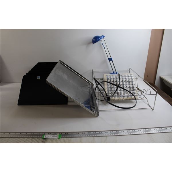 Paper Organizer, Dish Rack, Misc.