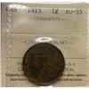 Image 1 : 1915 Canada Large Cent. ICCS AU55